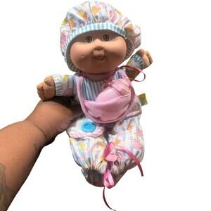 Vintage 1992 Cabbage Patch Kids Love 'N Care Soft Body With Bottle Outfit